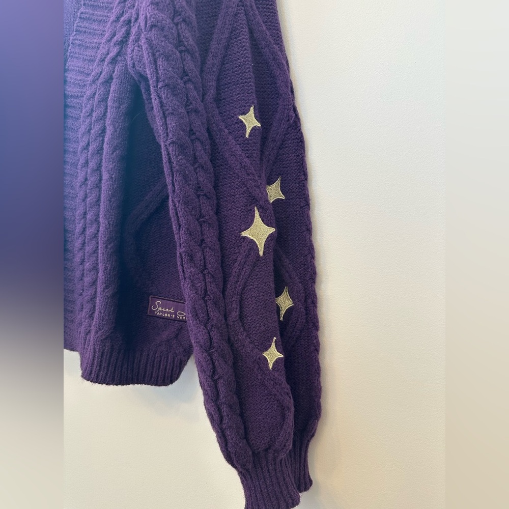Taylor Swift Speak Now TV Purple Cardigan - Official Merch - Size M